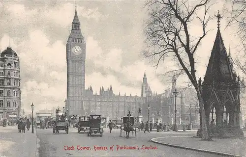 London Clock Tower Houses of Parliament gl1913 165.308