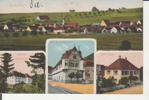 Hayingen - Schloß Ehrenfels, Rathaus, Schule, Pfarrhaus gl192* 225.654