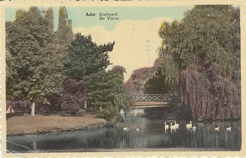 Alst, Stadpark, de Vijver gl1961 E1969