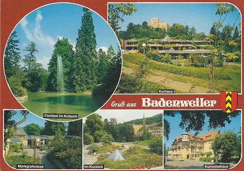 Badenweiler im Schwarzwald, Mehrbildkarte gl1989 E2144