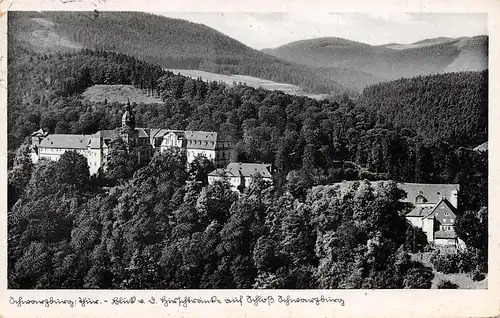 Schwarzburg Blick auf das Schloss gl1937 162.535