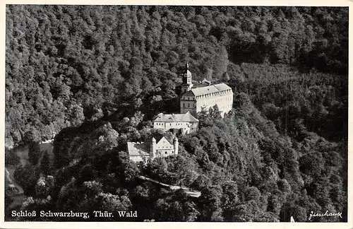 Schwarzburg Schloss aus der Luft ngl 162.526