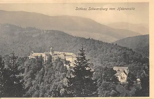Schwarzburg Schloss vom Helenensitz ngl 162.550