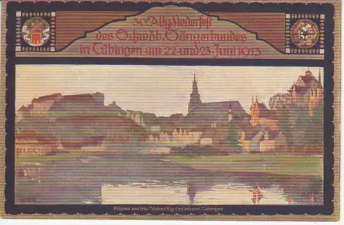 Tübingen - Sängerbund 30. Liederfest 1913, Ganzsache ngl 225.349