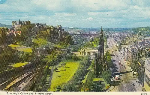 Edinburgh Castle and Princes Street gl1976 E2022