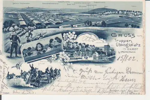 Truppenübungsplatz im Hardt bei Münsingen LITHO gl1902 225.677