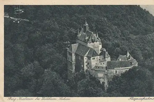 Burg Kriebstein b.Waldheim i.Sa., Fliegeraufnahme gl1930 E4284
