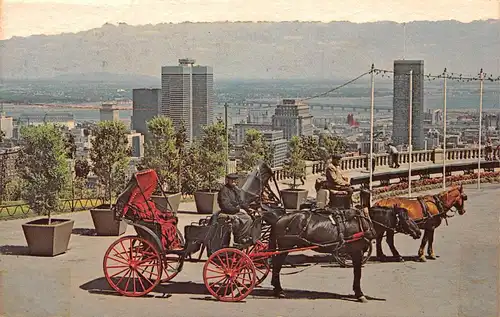 Canada Montréal P.Q. Old French Horsedrawn Carriages on Mt. Royal gl1968 164.190