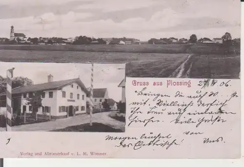 Flossing - Panorama und Teilansicht gl1906 228.143