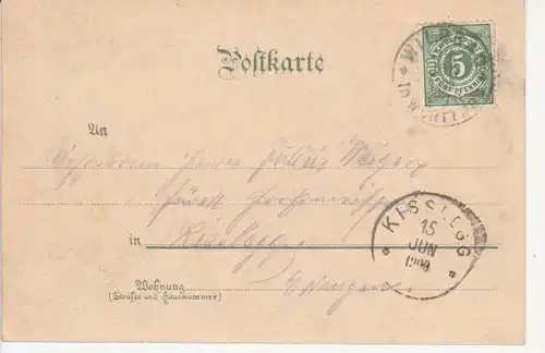 Bad Wildbad LITHO Trinkhalle, Karlsbad, Wasserfall gl1900 225.421