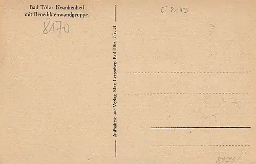 Bad Tölz, Krankenheil mit Benediktenwandgruppe ngl E2143