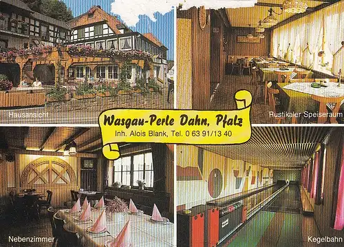 Dahn/Pfalz, Speiserestaurant Wasgau-Perle ngl E2922