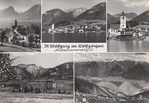 St.Wolfgang am Wolfgangsee, Mehrbildkarte glum 1950? E2310