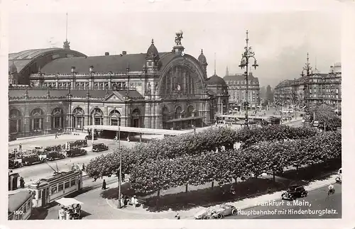 Frankfurt a.M. Hauptbahnhof mit Hindenburgplatz gl1937 162.015