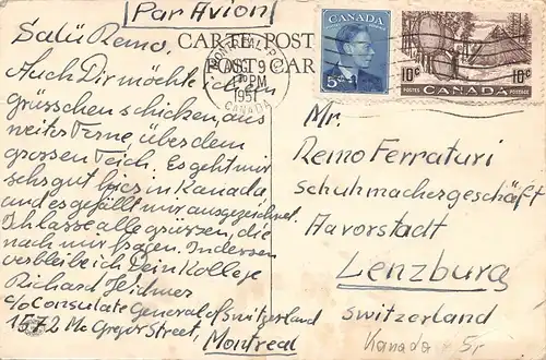 Canada Montréal P.Q. Sun Life Building and Dominion Square gl1951 164.219