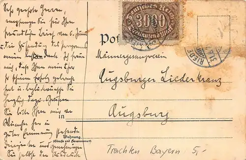 Bayrische Trachten: Berchtesgaden gl1923 161.330