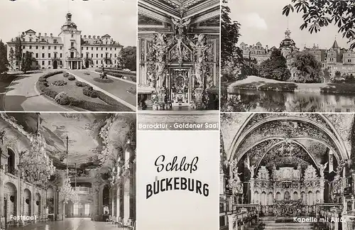 Bückeburg, Residenzschloss, Mehrbildkarte gl1960? E3882