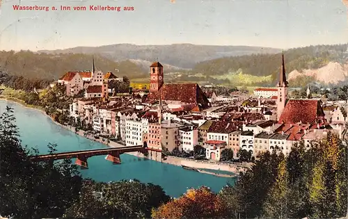 Wasserburg am Inn vom Kellerberg aus gl1912 162.717