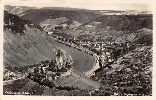 Cochem an der Mosel Orig. Fliegeraufnahme ngl 163.441