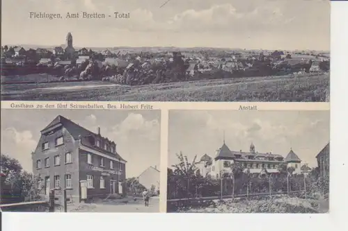 Flehingen (Oberderdingen) Total, Gasthaus, Anstalt ngl 225.803