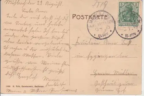 Mühlbach (Eppingen) Geschäftshaus und Post, Salomo Meier gl1915? 225.799