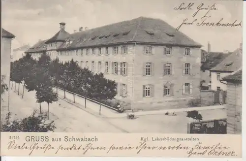 Schwabach - Kgl. Lehrerbildungsanstalten gl1907 228.254