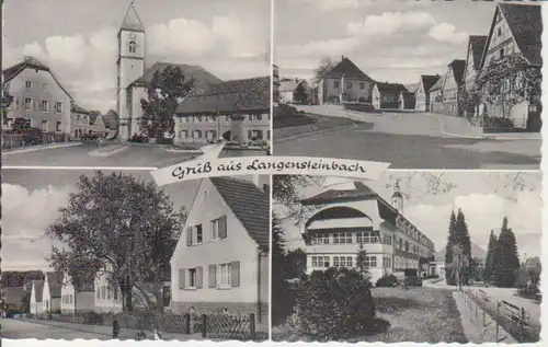 Langensteinbach (Karlsbad) 4 Teilansichten ngl 225.811