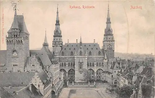 Aachen Rathaus Rückseite gl1905 163.446