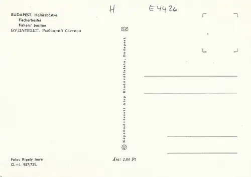 Budapest, Fischerbastei ngl E4426