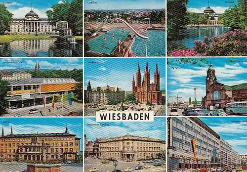 Wiesbaden, Mehrbildkarte ngl E3007