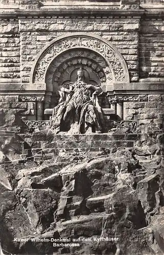 Kyffhäuser - Kaiser Wilhelm-Denkmal auf dem Kyffhäuser Barbarossa ngl 162.218