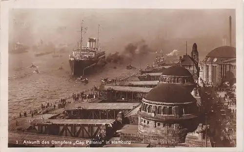 Hamburg Ankunft des Dampfers "Cap Polonio" gl1926 161.791