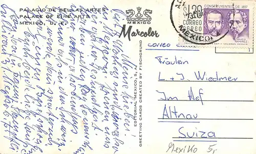 Mexiko Palacio de Bellas Artes gl19? 164.288