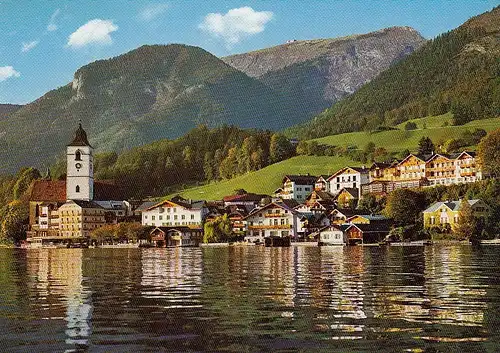 St.Wolfgang am See mit Schafberg gl1973 E2314