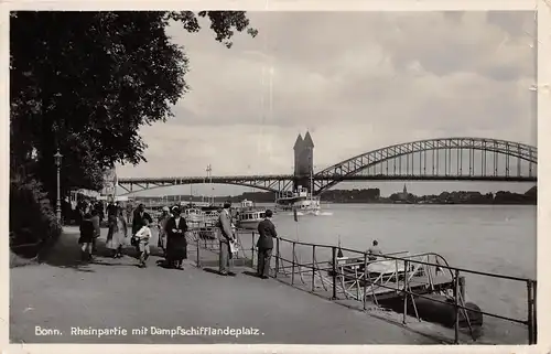 Bonn Rheinpartie mit Dampfschifflandeplatz gl1934 163.464