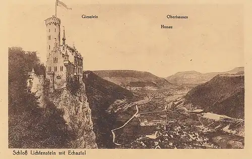 Schloß Lichtenstein mit Echaztal ngl E4495
