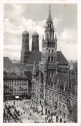 München Rathaus und Frauenkirche gl1929 162.913