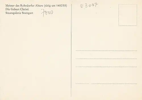 Stuttgart, Staatsgalerie, Die Geburt Christi ngl E3087