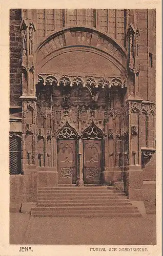 Jena - Portal der Stadtkirche gl1936 162.456