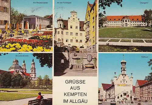 Grüße aus Kempten im Allgäu Mehrbildkarte gl1974 E2567