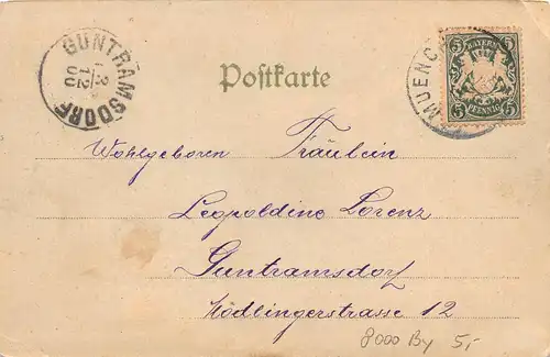 München Karlsthor im Mondschein gl1900 162.960