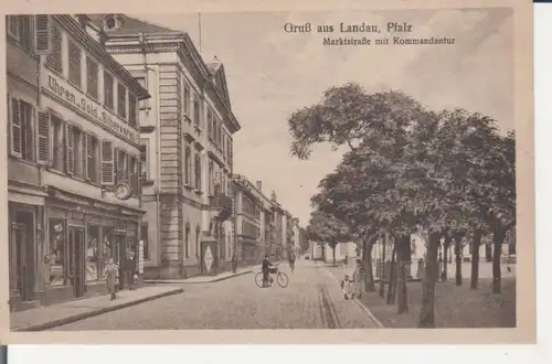 Landau (Pfalz) Marktstraße mit Kommandantur ngl 225.922