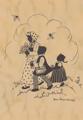 HERTA WASSERKAMPF Gratulantinnen Silhouette ngl E2422