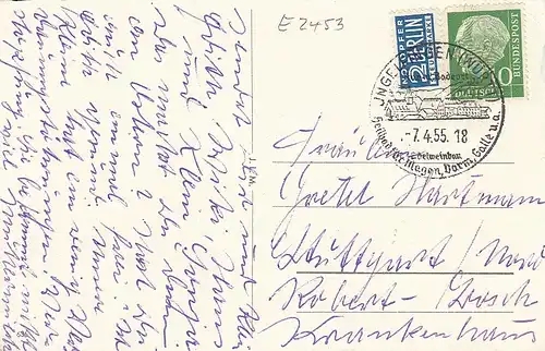 Ostern-Wünsche mit Hase und Osterei gl1955 E2453