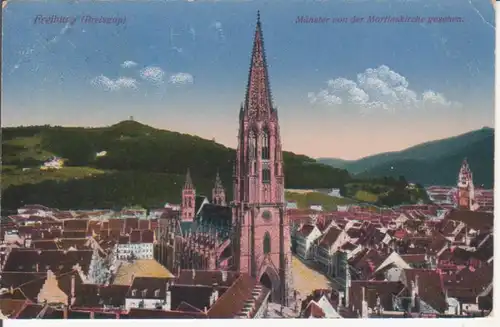 Freiburg i.B. - Münster von der Martinskirche gesehen bahnpgl1918 226.862