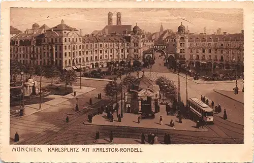 München Karlsplatz mit Karlstor-Rondell ngl 163.858