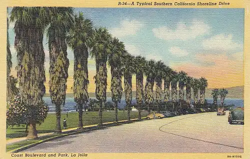 USA La Jolla, Calif., Coast Boulevard and Park ngl E2670