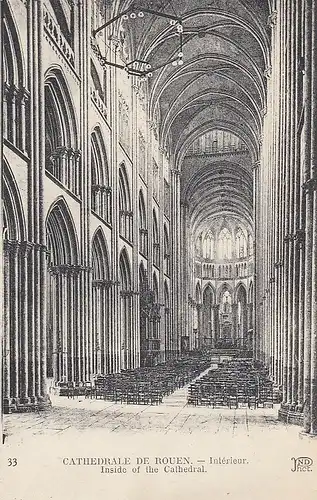 Rouen (Seine-Maritime) La Cathédrale, Intérieur ngl E2498
