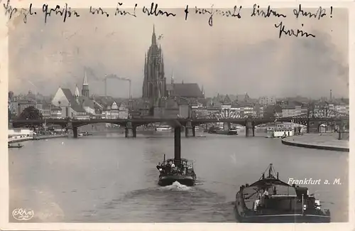 Frankfurt a.M. Blick von der Wilhelmsbrücke gl1930 161.992