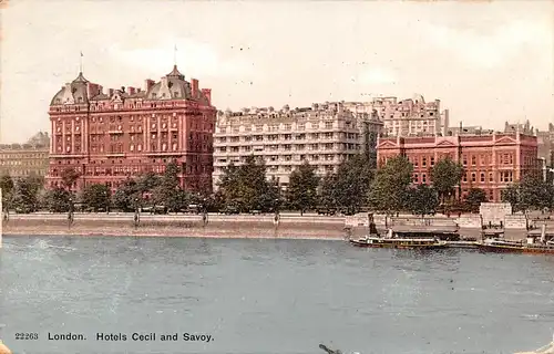 London Hotels Cecil and Savoy gl1906 164.529